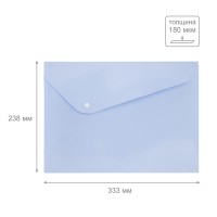 Expert Complete Trend Pastel/Тренд Пастель Pastel Папка-конверт с кнопкой A4 180 мкм диагональ 20 шт. васильковый EC21017118