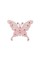"Gamma" Термоаппликация №15/5 5 шт №1432A бабочка розовая 6х8 см