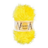 Пряжа VISANTIA TRAFKA 100\% полиэстер 5 шт. х 100 г 150 м №0057 яр.желтый