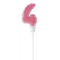 BOOMZEE FBZ-06 Шар самодув Цифра цифра 5 х 1 шт. 4, розовый