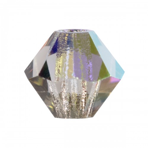 Бусина Чехия PRECIOSA бусины 451-69-302 Crystal AB цветн. 3.6 х 4 мм 24 шт бл.серый/перламутр (bl.diam AB 40010)