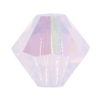 Бусина Чехия PRECIOSA бусины 451-69-302 Crystal AB цветн. 5.7 х 6 мм 12 шт розовый мат./перламутр (rose opal AB 71350)