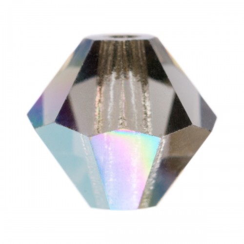 Бусина Чехия PRECIOSA бусины 451-69-302 Crystal AB цветн. 5.7 х 6 мм 12 шт бл.серый/перламутр (bl.diam AB 40010)