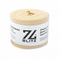Лента окантовочная 60 мм Окантовка трикотажная (рибана) "BLITZ" 95\% хлопок, 5\% эластан 4 x 5 м СК/Распродажа № 006 св.бежевый