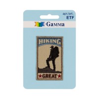 Gamma ETF Термоаппликация № 01 1 шт 01-004 Хайкинг (Hiking) 3.6 х 6 см