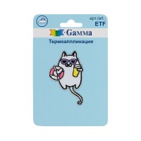 Gamma ETF Термоаппликация № 01 1 шт 01-008 Кот 3.2 х 5.4 см