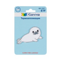 Gamma ETF Термоаппликация № 01 1 шт 01-012 Тюлень 5.6 х 3.2 см