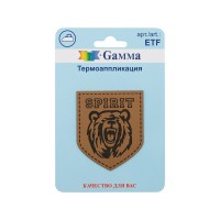 Gamma ETF Термоаппликация № 01 1 шт 01-017 Медведь 4.3 х 5.1 см