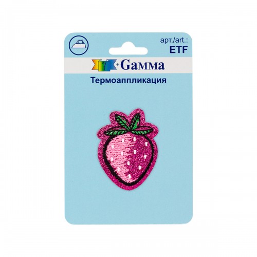 Gamma ETF Термоаппликация № 02 1 шт 01-210 Ягода 3.4 х 4.5 см