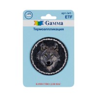 Gamma ETF Термоаппликация № 02 1 шт 01-231 Волк 5.4 х 5.4 см