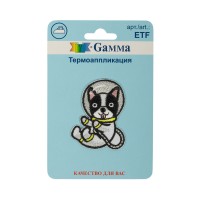 Gamma ETF Термоаппликация № 03 1 шт 01-327 Собака-космонавт 3.6 х 4.7 см