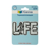 Gamma ETF Термоаппликация № 04 1 шт 02-421 Жизнь (Life) 7 х 4 см