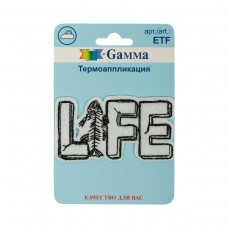 Gamma ETF Термоаппликация № 04 1 шт 02-421 Жизнь (Life) 7 х 4 см