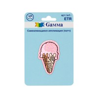 Gamma ETR Аппликация (патч) самоклеящаяся № 02 1 шт 01-211 Мороженое-рожок 3.1 х 4.9 см