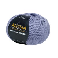 Пряжа ALPINA ORNELLA MERINO 100\% мериносовая шерсть 10 шт. х 50 г 125 м №185 св.сиреневый