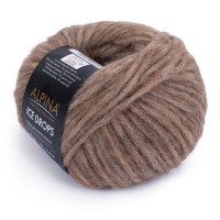 Пряжа ALPINA "ICE DROPS" 58\% альпака, 14\% шерсть, 28\% полиамид 10 шт. х 50 г 150 м №05 т.бежевый