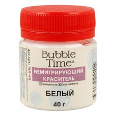 "BUBBLE TIME"   Немигрирующий краситель   NK-40   40 г  СК/Акция 02 "Белый"