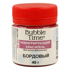 "BUBBLE TIME"   Немигрирующий краситель   NK-40   40 г  СК/Акция 04 "Бордовый"
