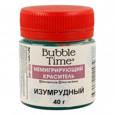 "BUBBLE TIME"   Немигрирующий краситель   NK-40   40 г  СК/Акция 05 "Изумрудный"