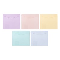 Expert Complete Trend Pastel/Тренд Пастель Pastel Папка-конверт для тетрадей с кнопкой A5+ 180 мкм диагональ 20 шт. ассорти 2104010