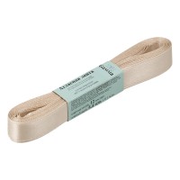 Лента атласная 12 мм ( 1/2 ) Gamma AL-12P ФАСОВКА 10 x 5.4 м №517L(13-0003) кремовый
