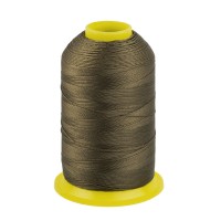Швейные нитки (полиэстер) 150D/3 "Gamma" / "Micron" 912 м 1000 я №393 св.коричневый