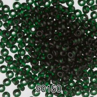 Бисер Чехия круглый 5 10/0 2.3 мм 500 г 50150 (Ф111) т.зеленый