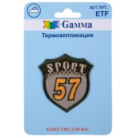 Gamma ETF Термоаппликация № 04 1 шт 02-427 Спорт57 (Sport57) 4.5 х 4.5 см