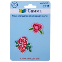Gamma ETR Аппликация (патч) самоклеящаяся № 01 1 шт 01-113 Цветы 2 шт. 3.1 х 3.1 см