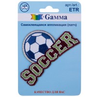 Gamma ETR Аппликация (патч) самоклеящаяся № 01 1 шт 01-119 Футбол (Soccer) 7.7 х 4.6 см
