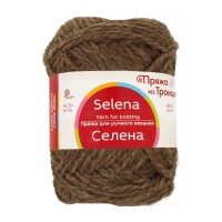 Пряжа из Троицка "Селена" 100\% шерсть 5 шт. х 100 г 160 м №372 натур.т.серый
