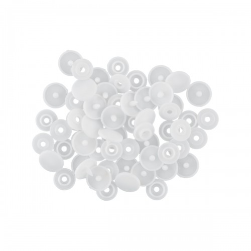 Кнопка Micron POM-10 Кнопки пластиковые пластик d 10 мм 15 шт. № 001 белый