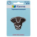 №02 1 шт 01-255 Череп пирата 4.5 х 4 см