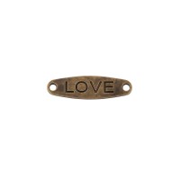 Gamma HNK-6 Нашивка любовь (love) металл 10 шт №24 под бронзу