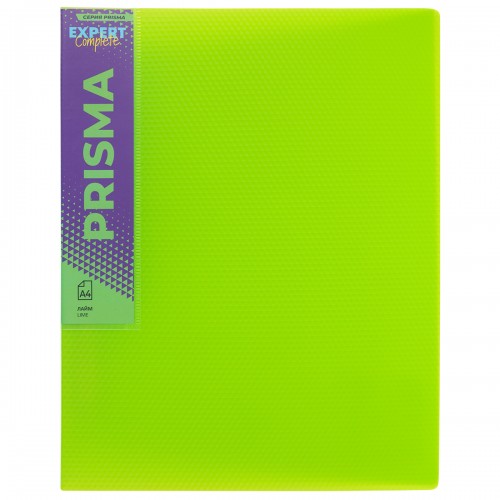 Expert Complete PRISMA NEON/Призма неон Папка пруж.скоросш. A4 700 мкм 20 мм эффект 3D 6 шт. лайм EC210500021