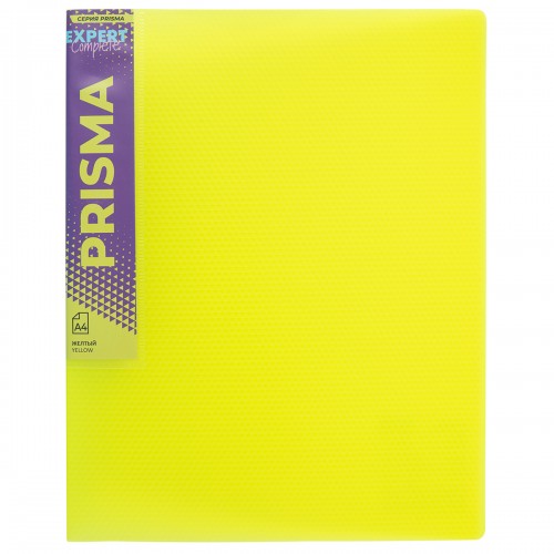 Expert Complete PRISMA NEON/Призма неон Папка на 4 О-кольцах A4 700 мкм 25 мм эффект 3D 4 шт. d - 17 мм желтый EC211400009