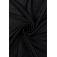 Ткань блузочная HMN-HN 2586 150 г/кв.м ФАСОВКА 150 см х 150 см 100\% полиэстер №01 BLACK