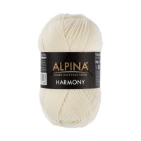 Пряжа ALPINA HARMONY 100\% мериносовая шерсть 10 шт. х 50 г 175 м №01 белый