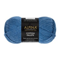 Пряжа ALPINA COTTON PALLETE 50\% хлопок, 50\% акрил 10 шт. х 50 г 205 м №19 джинсовый