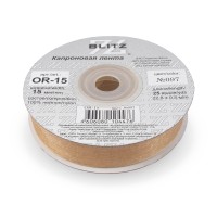 Лента капроновая 15 мм ( 5/8 ) BLITZ OR-15 22.8 м №097 св. персиковый