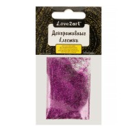Love2art Декоративные блестки GLI-01 0.2 мм 5 х 5 г 4.5 мл № 36 аметист/amethyst