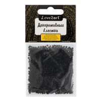 Love2art Декоративные блестки звезды GLI-04 3 мм 5 х 5 г 4.5 мл № 24 чёрный/black