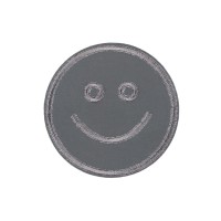 Gamma Термоаппликация L №03/5 5 шт L1584 смайл светоотраж. 3.5х3.5 см