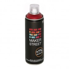 "MAKERSTREET"   Эмаль для граффити и декоративно-оформительских работ   MS400   400 мл 204 Темно-красный