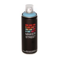 "MAKERSTREET"   Эмаль для граффити и декоративно-оформительских работ   MS400   400 мл 500 Голубой лед