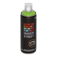 "MAKERSTREET"   Эмаль для граффити и декоративно-оформительских работ   MS400   400 мл 602 Зеленое яблоко