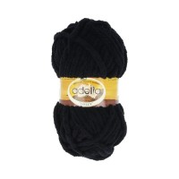 Пряжа ADELIA DOLLY 100\% полиэстер 5 шт. х 100 г 40 м №02 ЧЕРНЫЙ
