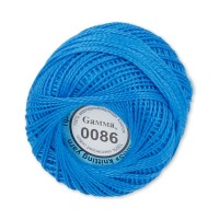Пряжа Gamma Ирис 100\% хлопок 10 шт. х 10 г 82 м №0086 яр-синий
