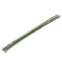 Blumentag FIW-0.95 Проволока флористическая в оплётке 0.95 мм сталь бумага 5 х 20 шт. 40 см №01 зеленый