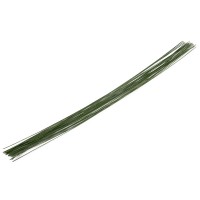 Blumentag FIW-0.55 Проволока флористическая в оплётке 0.55 мм сталь бумага 5 х 30 шт. 40 см №01 зеленый
